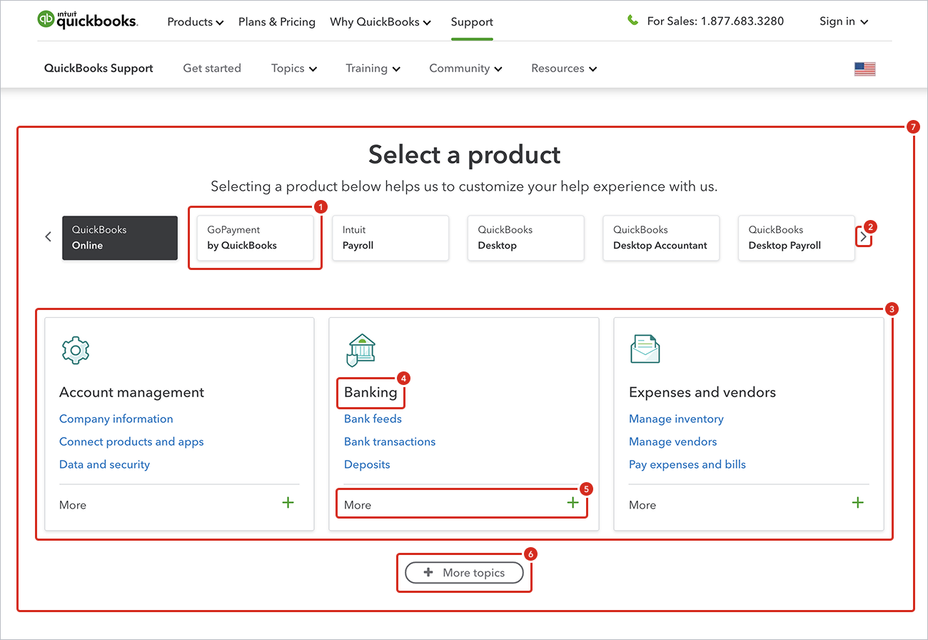 Annotated product selector redesign